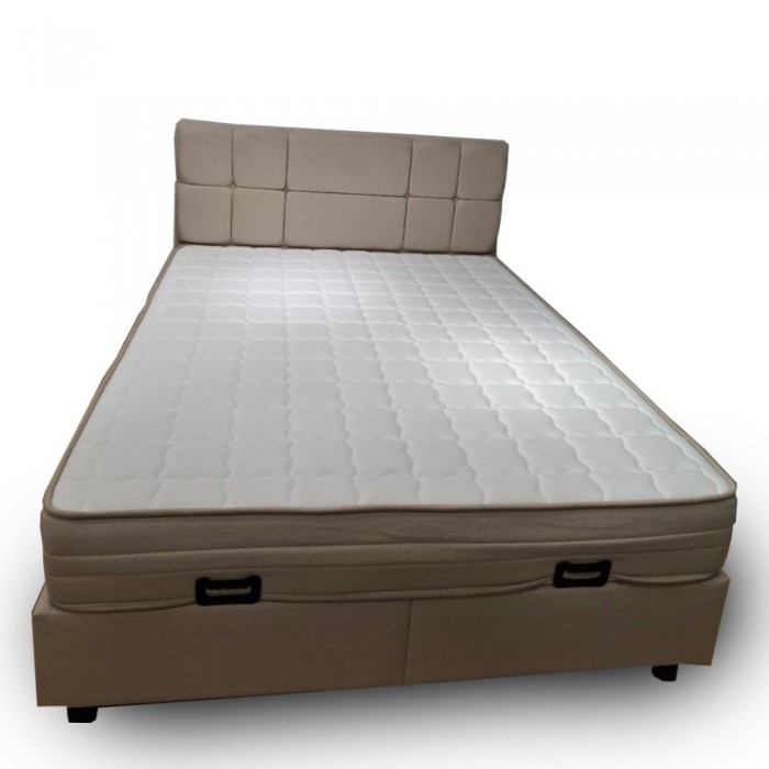 Κρεβάτι Lina με αποθηκευτικό χώρο και ορθοπεδικο στρωμα(160*200 εκ.)