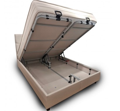 Κρεβάτι Lina με αποθηκευτικό χώρο και ορθοπεδικό στρώμα (160*200 εκ.) 