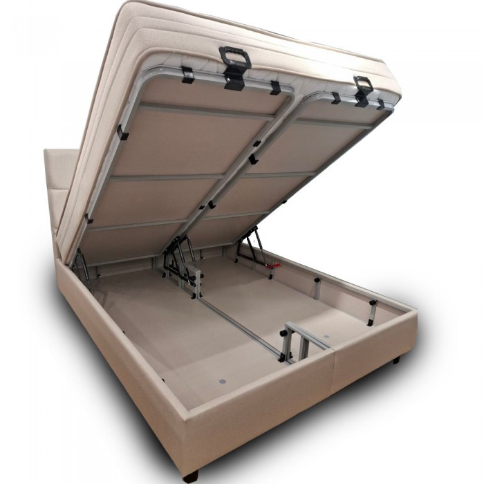 Κρεβάτι Lina με αποθηκευτικό χώρο και ορθοπεδικο στρωμα(160*200 εκ.)