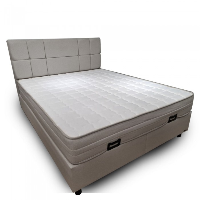 Κρεβάτι Lina με αποθηκευτικό χώρο και ορθοπεδικο στρωμα(160*200 εκ.)