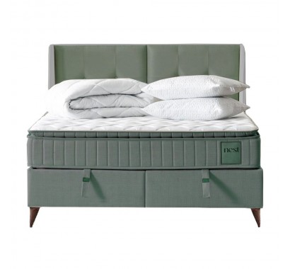 Κρεβάτι Nest με αποθηκευτικό χώρο και ανατομικό στρώμα 160Χ200