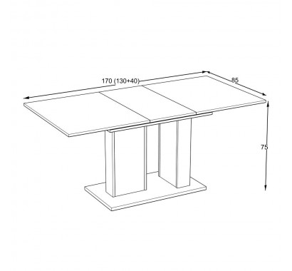 Tραπέζι Noma Επεκτεινόμενο