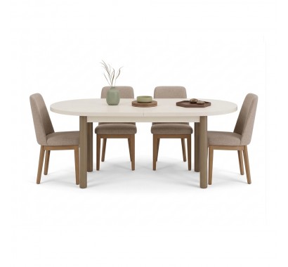 Tραπέζι Oval Blanco Επεκτεινόμενο