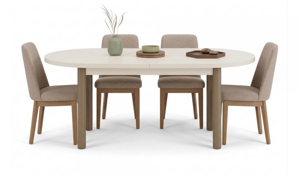 Tραπέζι Oval Blanco Επεκτεινόμενο