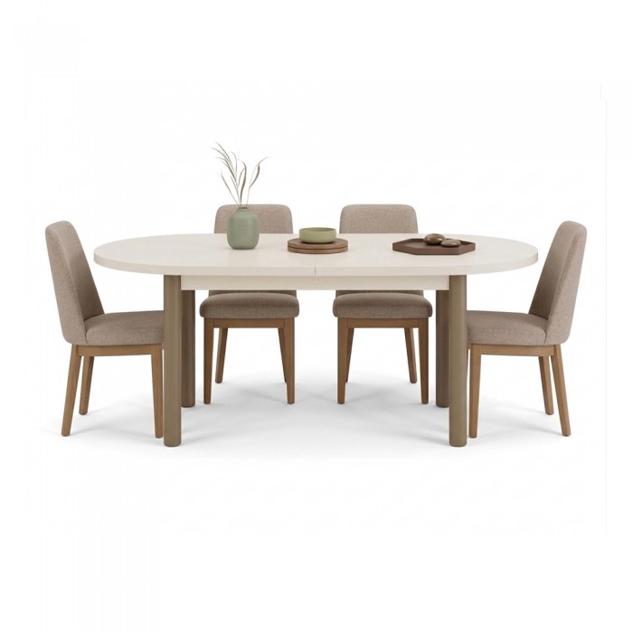 Tραπέζι Oval Blanco Επεκτεινόμενο