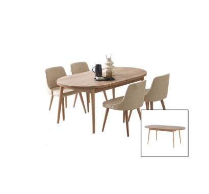 Tραπέζι Oval Καρυδί Επεκτεινόμενο Tραπέζι Oval Καρυδί Επεκτεινόμενο