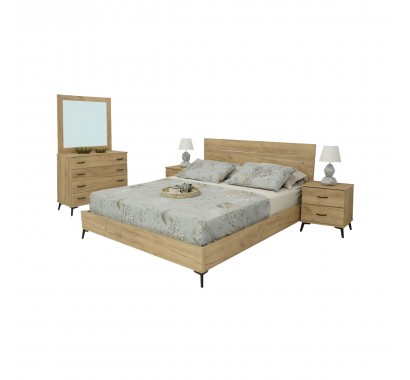 Σετ κρεβατοκάμαρας Silver για στρώμα (1,60 Χ 2,00)