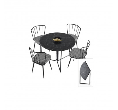 Τραπέζι Trinity Μαύρο αναδιπλούμενο Τραπέζι Trinity Μαύρο αναδιπλούμενο