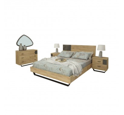 Σετ κρεβατοκάμαρας Velvet για στρώμα (1,60 Χ 2,00)