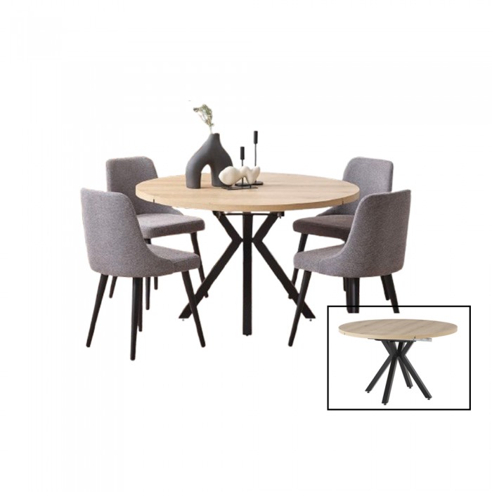 Tραπέζι Vera  Φυσικό Μετατρέψιμο