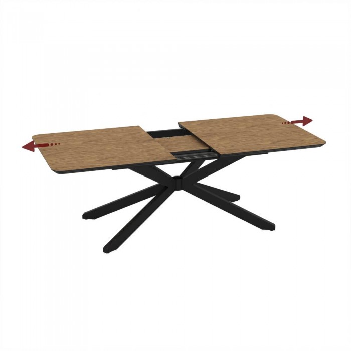 Tραπέζι Zen καρυδί Επεκτεινόμενο