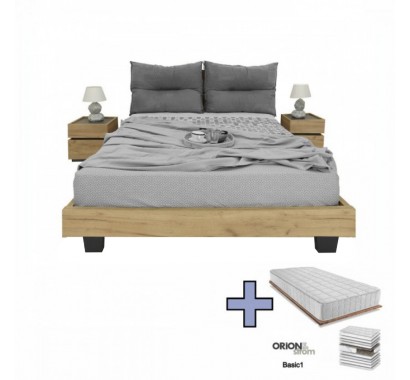 Διπλό κρεβάτι Pavia Pillow με στρώμα