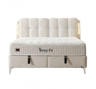 Κρεβάτι Sleep Fit με αποθηκευτικό χώρο και  ανατομικό στρώμα 160Χ200